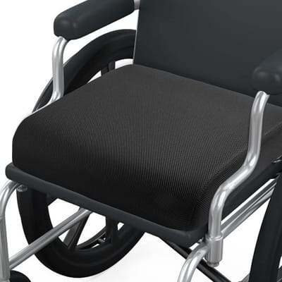 Dik Zitkussen van Traagschuim en Gel voor Stoelen en Rolstoelen - Antislip Onderkant en Draaggreep (45 x 40 x 1 cm)