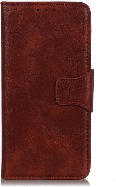 Shop4 - LG K40s Hoesje - Wallet Case Business Bruin