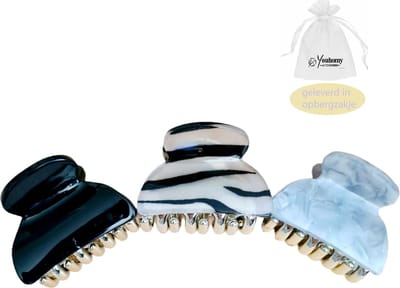 3 stuks kleine haarclips- haarklemmen setje - HAARSPELDEN/HAARCLIP-leopard, zwart, wit| Cadeau voor vrouwen| Moederdag cadeau| Valentijnsdag cadeau