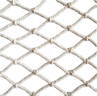 Veiligheidsnet - Valbeveiliging - Dieren beschermen - Handgemaakt geweven - 3x8 meter - Wit