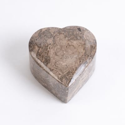 Marmeren Hart Urn Mini 25 ml Graniet - Urn voor Menselijke As - Crematie Urn voor As Volwassenen - Dieren Urn voor As Crematie - Urn Hond - Urn Kat