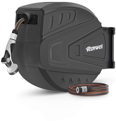 Tuinslanghaspel 30 m met wandmontage en automatisch terugspoelen