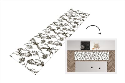 Keukenloper - Loper keuken - Vintage - Planten - Bloemen - Patronen - 200x50 cm - Keukenloper vinyl