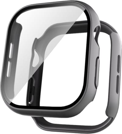 EP Goods - Full Cover/Hoesje - Screen Protector - Geschikt voor Apple Watch Series 10 - 46mm - Hardcase - Protection - Grijs