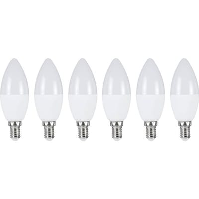 LIVARNO Set van 6 LED-lampen (Kaars E14)