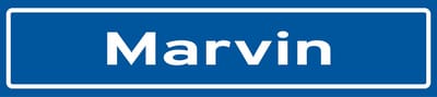 Fotofabriek Straatnaambord Marvin | Straatnaambord met naam | Cadeau Marvin
