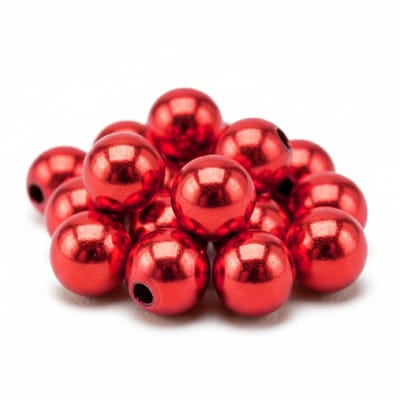 Glans deco kralen - Acryl - Sieraden maken - rood - 360x stuks - Dia 10 mm - reigkralen - kettingen - armbandjes