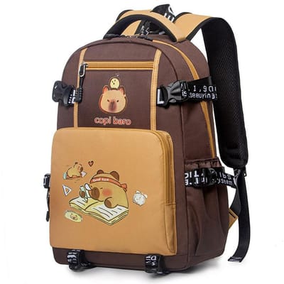 Capybara Schoolrugzak voor Jongens Meisjes Schooltassen Casual Dagrugzak Tiener Jongens Boekentas Kinderen Schooltas Reizen Rugzak
