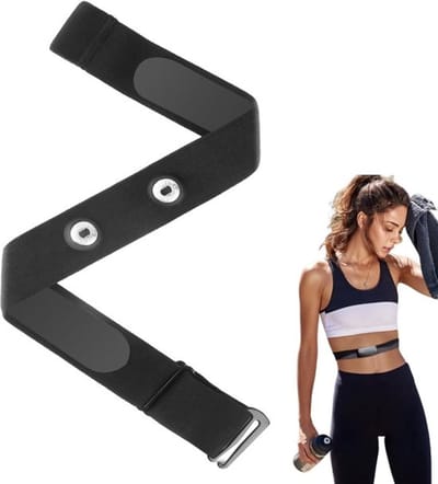 Hartslagmeter Borstband - Verstelbare Cardioriem - Compatibel met ANT+ en Bluetooth - Voor hartslagmeting - Geschikt voor 70 cm tot 105 cm