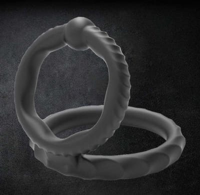 Erodit® Siliconen dubbele penis cockring - cockring - ejaculatie vertragend - langere erectie - Sex toy voor mannen - Sekspeeltjes - Erotiek voor mannen - Erotiek voor koppels