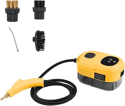 Handstoomreiniger, 2500 W Hogedrukstoomreinigers Voor Vlekverwijdering Thuis, Draagbare Stoommachines Met 3 Borstelkoppen, Voor Het Reinigen Van Auto, Bekleding, Tapijten