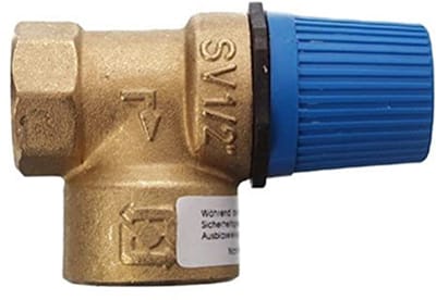 Veiligheidsventiel 1/2 inch tot 6,0 bar voor Sanitair en Verwarming