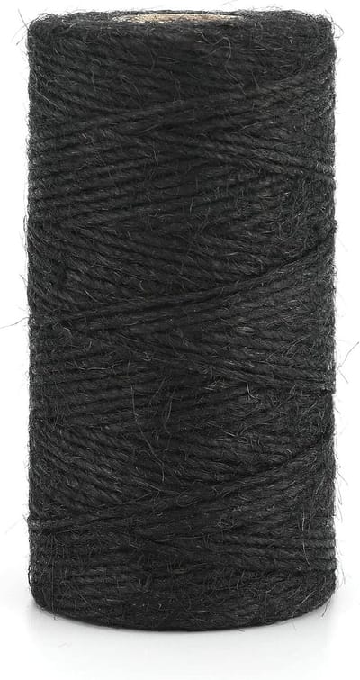 2 mm Jute Touw 100 m - 3 Ply Ambachtelijk Touw voor DIY Projecten, Tuinieren en Decoratie