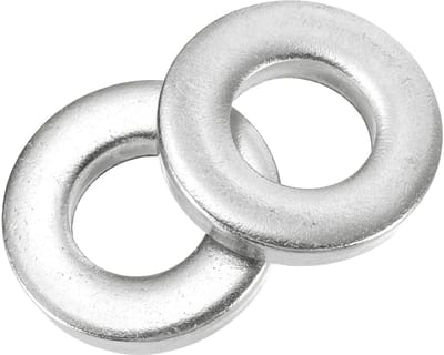 2 stuks ronde sluitringen M24 x 50 x 10 mm, 304 roestvrij staal afdichtringen zilveren sluitringen set, O-ring platte afdichtingsringen voor schroeven, moeren, schroefdraadstang