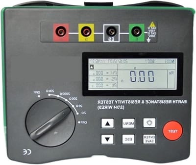 Isolatieweerstandstester - Megger Bodemmeter - Elektrische Metingen - Grote Meetbereik - 209 kOhm - Zwart