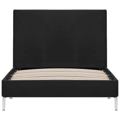 vidaXL - Bedframe - stof - zwart - 90x200 - cm