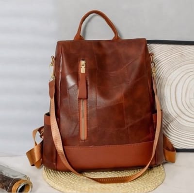 Nieuwe Luxe Dames Rugzak – Zachte Leren Designer Rugzak met Antidiefstal Beveiliging, Modieus Eenvoudig Ontwerp, Grote Capaciteit - Trendy Handtas, Stijlvolle Damesmode