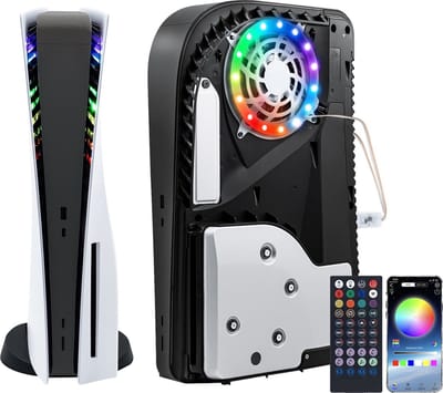 Playstation 5 Smart RGB LED strips - Inclusief App en Afstandsbediening - Reageert op Game Geluid - geschikt voor PS5 Original, Slim & Pro - Cover Skin - PS5 Faceplate - PS5 Accessoires
