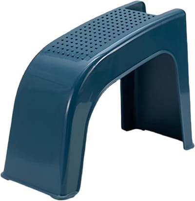 Pedicure Kruk - Voetenbankje - Voetverzorging Thuis - Antislip Basis - 375 x 28 x 165 cm - Blauw