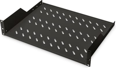 Digitus DN-19 TRAY-2-SW 19 inch Apparaatbodem voor patchkast 2 HE Vast inbouw Geschikt voor kastdiepte: vanaf 600 mm Zw