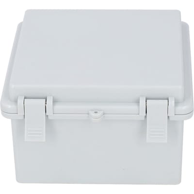 Boîte de Jonction Étanche IP67 avec Couvercle à Charnière Plastique ABS Extérieur Boîte de Projet Électrique Grise