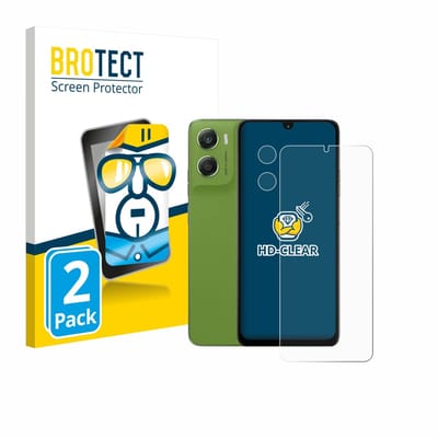 BROTECT - Screenprotector voor Motorola Moto G06 (Voor+Camera) - Folie Beschermfolie transparant 2 Stuks