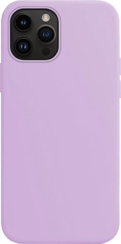 Hoes - Geschikt voor Apple iPhone 15 Pro - Sterk & Shockproof - Hoesje Cover - Siliconen Case - Lila