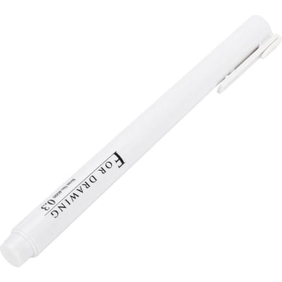 Micron Liner Tekenmarkers Fijn Punt Zwarte Inkt voor Schetsen Anime Illustratie(0,05 mm) 0.03MM white