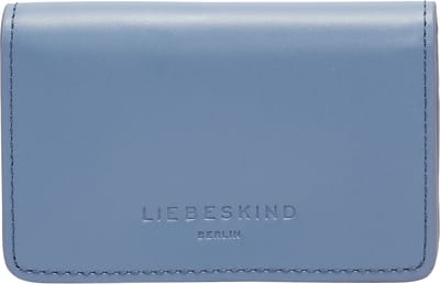 LIEBESKIND BERLIN Leren Portemonnee Paper Bag Carter Cardie Wallet Cornflower Lichtblauw