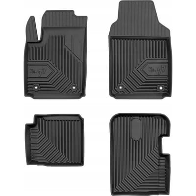 FROGUM No.77 - Automatten - Fiat 500 Hybrid 2020- automat - Perfecte pasvorm - Verhoogde rand 4 cm - Geurloos TPE