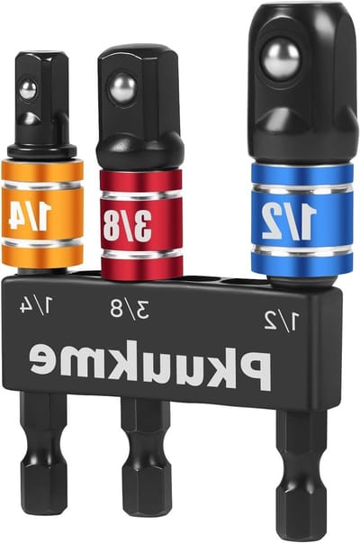 Impact Socket Adapterset - Boordopadapter Set - Zwaar Klussen - Warmtebehandeld Staal - 1/4 3/8 1/2 Inch - Zwart