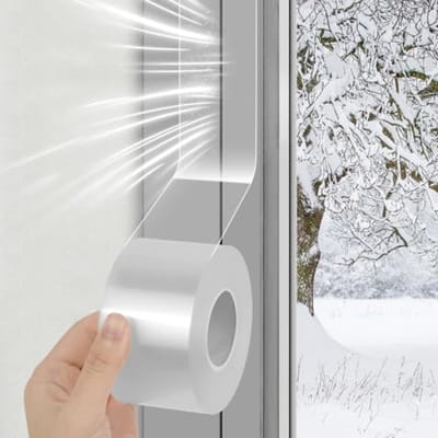 Transparante Raamafdichting Weerbestendige Afdichtingstape 5cm x 10m - Waterdicht en Tochtisolatie voor Deuren, Ramen en Kozijnen - Geen Restanten - Winterisolatie