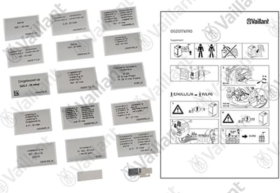 VAILLANT Omstellingsset, aardgas <=> propaan VC 1006+1206/5-5 R2 u.w. Vaillant-nr. , 0020176190