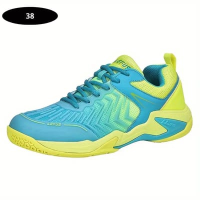 Bovista Tennisschoenen - Heren - Dames - Tenniskleding - Indoor - Outdoor - Blauw & Geel - Maat 38