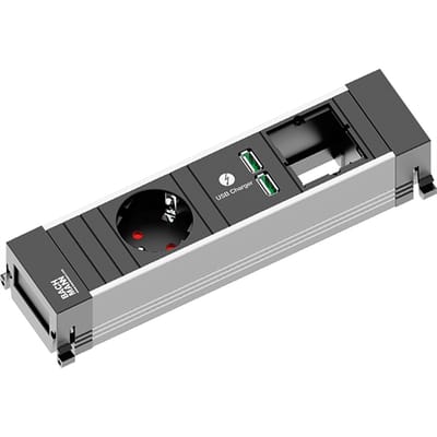 Bachmann 916.0039 power uitbreiding 0,1 m 1 AC-uitgang(en) Zwart