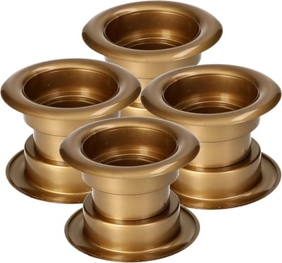 Ronde Luchtroosters - Ventilatie Roosters - Luchtcirculatie Badkamer - Geprofileerde Vorm - 4 x 37 x 55 cm - Oud Goud