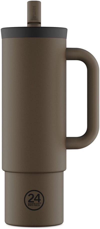 24Bottles Straw Drinkbeker 800 ml Capaciteit - mocha
