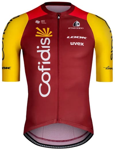 Etxeondo Training Cofidis Korte Mouw Wielertrui Wit L Man