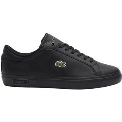 Lacoste POWERCOURT 125 2 SMA BLK/BLK Heren Sneakers - zwart / zwart