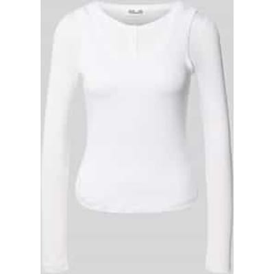Shirt met lange mouwen van viscosemix