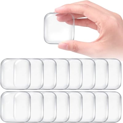Deur Stopper - Muurbeschermer - Schade Voorkomen - Zelfklevend Gel - 16 Stuks - Transparant