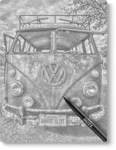 Oude Vw Bus | Dot painting | 50x60cm  Meest gekozen | Dot painting | Oh My Dotz | Dots stippen | Diamond painting & Schilderen op nummer alternatief | Happy hobby