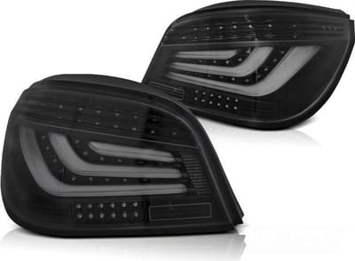 Achterlichten BMW E60 03 07-12 09 ZWART LED STRIP