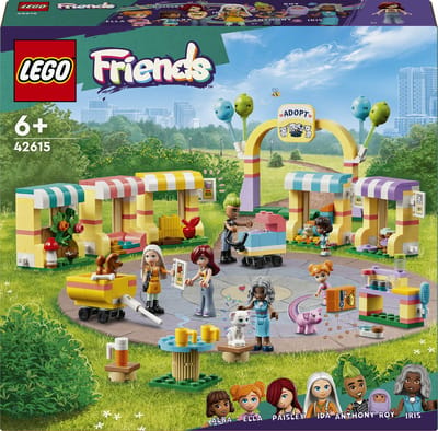 LEGO 42615 Friends Huisdieren adoptiedag Speelgoed Dieren Figuren Set met Mini Poppetjes