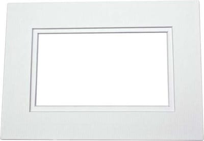 Passepartout Dubbeldik Wit/Wit Kern 27,9x35,6cm (10 stuks)