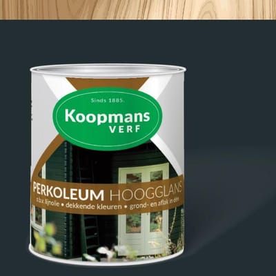 Koopmans Perkoleum Hoogglans 750ml dekkend kleur 250 Staalblauw