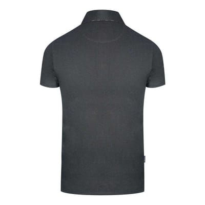 Aquascutum Unisex Logo poloshirt voor volwassenen (Zwart)