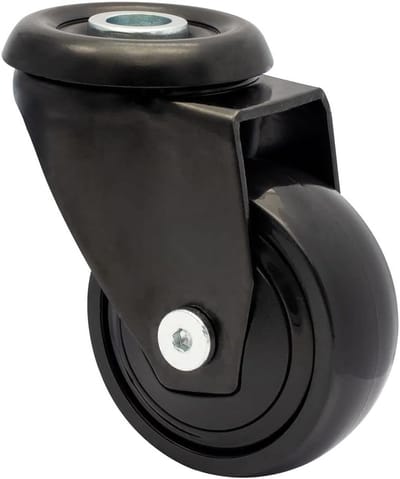 Design Zwenkwiel - Meubelrol - Meubels Verplaatsen - 360 Graden Draaibaar - Ø 50 mm - Zwart