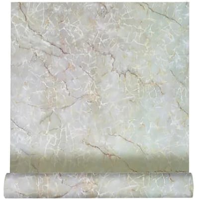 Film Adhésif Auto-Adhésif pour Cuisine Motif Marbre Imperméable Résistant aux Hautes Températures Papier Peint Décoration Maison pour Cuisine gray