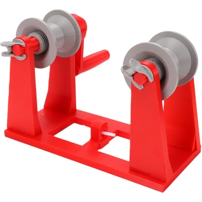 Bobineur de filament pour imprimante 3D Double bobine Manivelle Bobineur de filament pour bobines de 20 cm